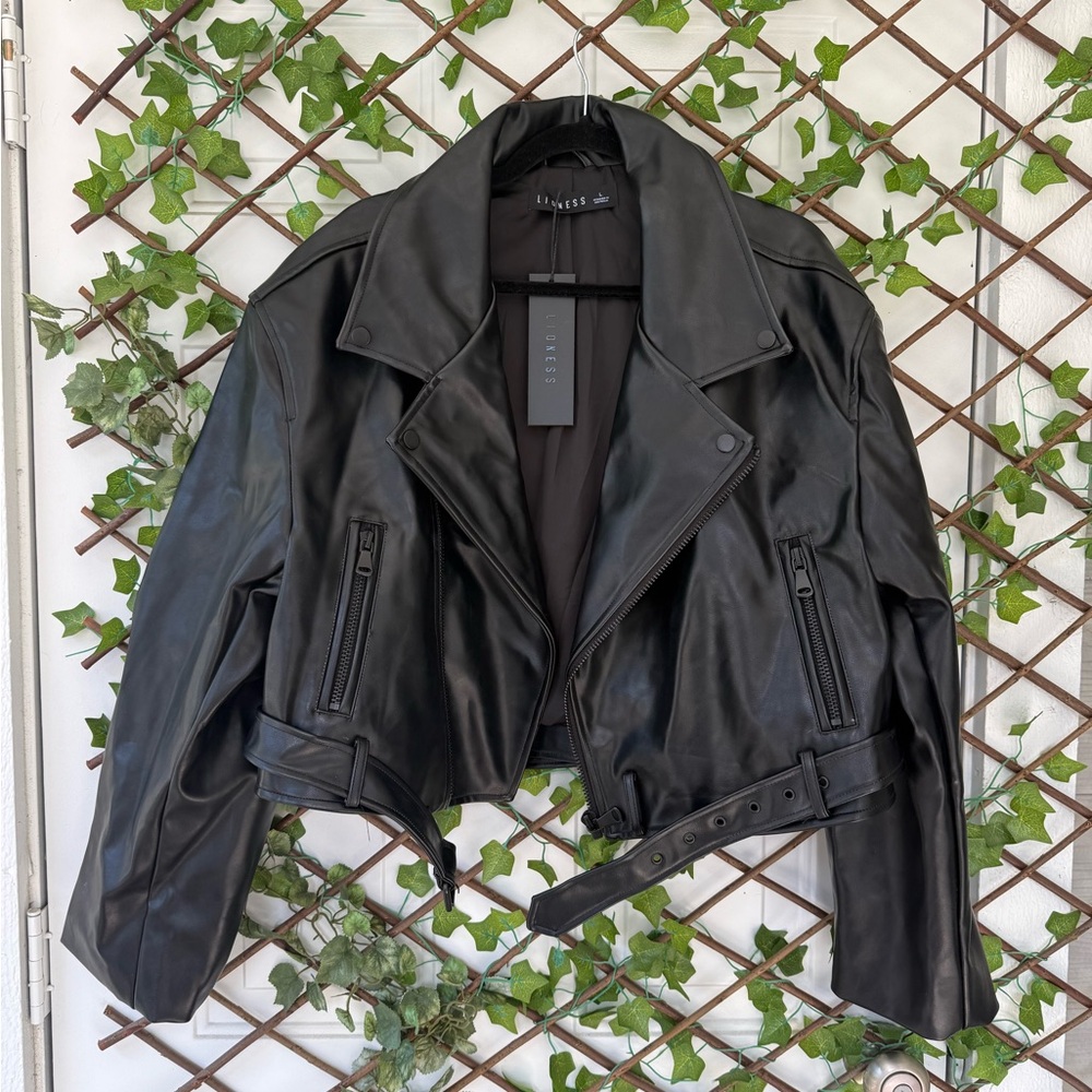 Lioness Black Leather Jacket